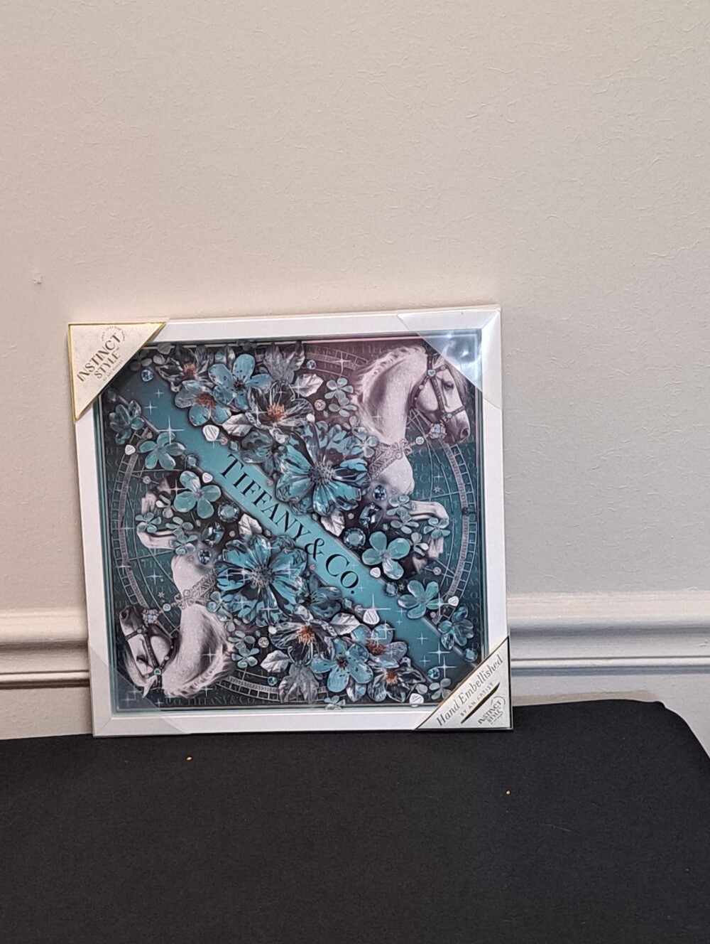 Tiffany & Co. Decorative  framed  Wall Art - Blue Floral